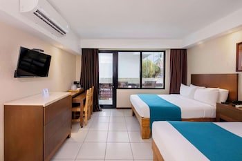 Standard Room, 2 Double Beds, Balcony, Pool View