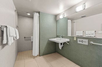 Single Room, 1 Queen Bed, Accessible (Roll-In Shower)