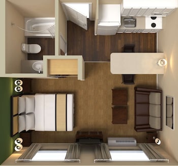 Deluxe Studio, 1 Queen Bed with Sofa bed, Non Smoking