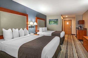 Standard Room, 2 Queen Beds, Non Smoking, Refrigerator & Microwave