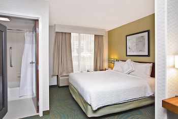 Suite, 1 King Bed with Sofa bed (Mobility/Hearing Access, Roll-In Shwr)