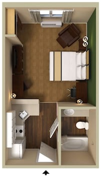 Studio, 1 King Bed, Non Smoking